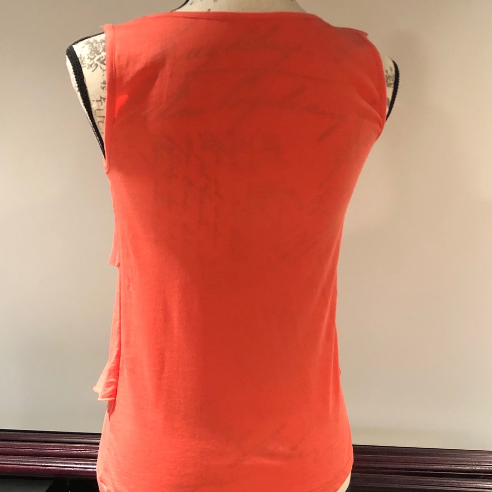 LOFT Mixed Media Ruffle Shell - Picture 4 of 4